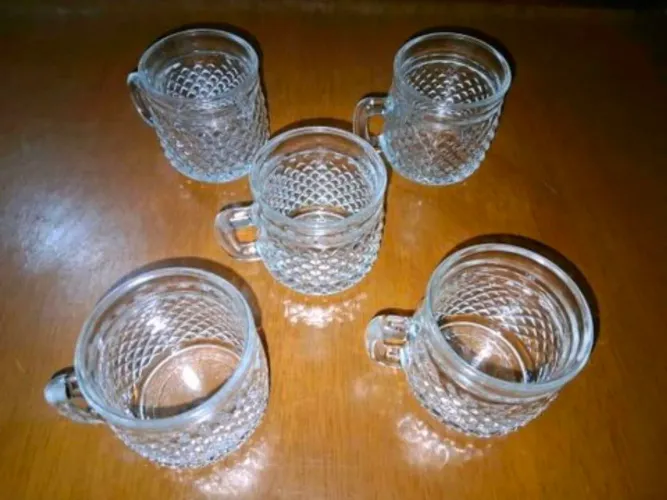 5 xícaras retrô de café barroco