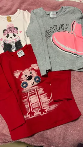 Kit  10 peças menina 3/4 anos