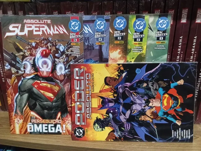 Coleção hq Universo Absolute Superman vol 1 ao 5 lacradas DC Panini