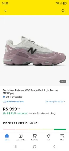 Tenis new balance 2000 novo numero 41