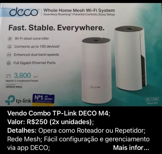 Vendo esse roteador de internet