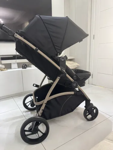 Carrinho Dzieco Maly 3 em 1 Cor Preta