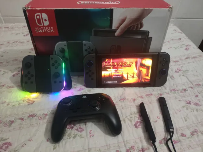 Vendo Nintendo switch V2 Desbloqueado Android e acessórios
