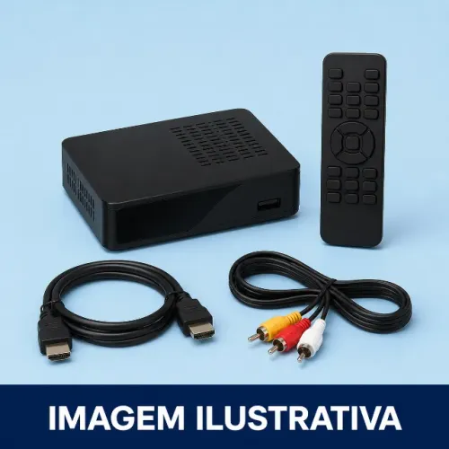 Conversor de TV digital - conferir itens inclusos