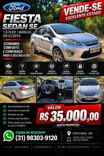 Ford Fiesta Sedan SE 1.6 16V Flex 4P 2013