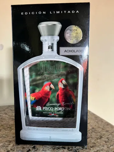 Bebida Pisco Peruano Edição limitada 