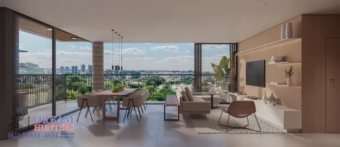 Apartamento Garden Suspenso de 186.77m² no bairro Juvevê, com 3 suítes, 4 banheiros e 2 va