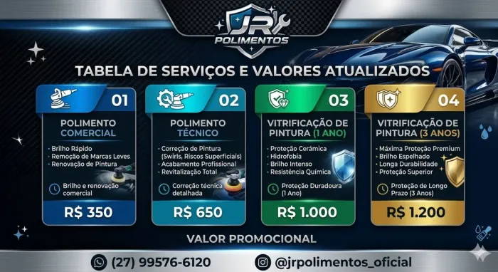Polimento e vitrificação