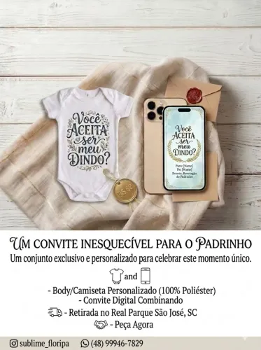 Camiseta/Body/Convite Digital 