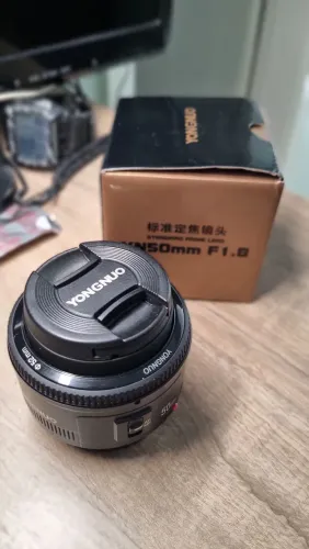 LENTE 50MM 1.8 CANON (NOVA) 