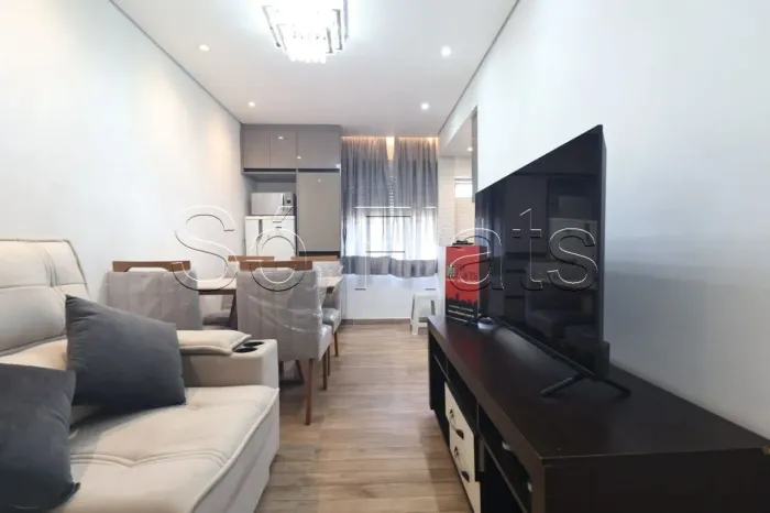 Flat no São Paulo Suíte Service disponível para locação 38m², 1 dormitório e 1 vaga de gar