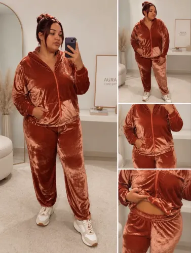 Conjunto Plus Size Aura Velvet em Veludo | 46 ao 50