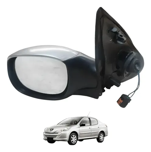 Espelho Retrovisor Esquerdo Peugeot 207 Passion 206 1.6 2007 A 2012