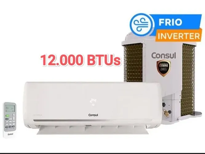 Ar Split Cônsul INVERTER 12.000 BTUs + NOVO + Nota + Garantia + Cartão 12x*!!