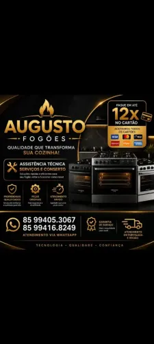 Augusto fogões concerto e manutenção em fogões residências e industrial 