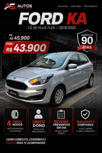 Ford KA 1.0 Se/se Plus Tivct Flex 5P 2019