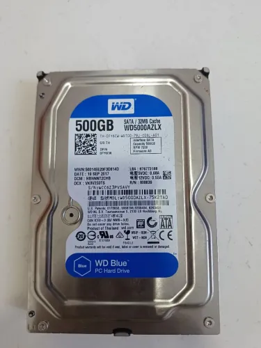 Hds wd e seagate 500gb CPUs cftv dvr nvr 