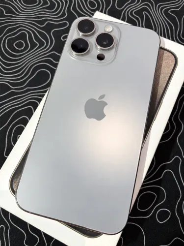 iPhone 15 Pro Max 256GB Titânio Natural | Impecável + Caixa