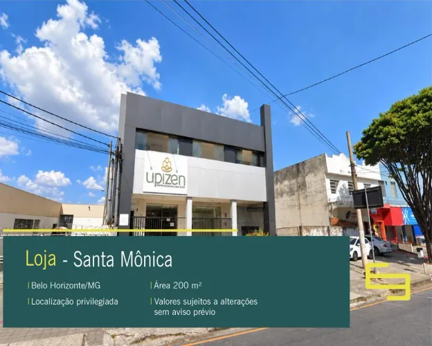 Loja para alugar no Santa Mônica em Belo Horizonte/MG,