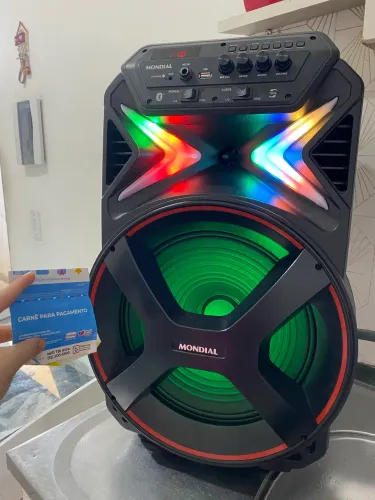CAIXA DE SOM SEMI NOVA MONDIAL 400w