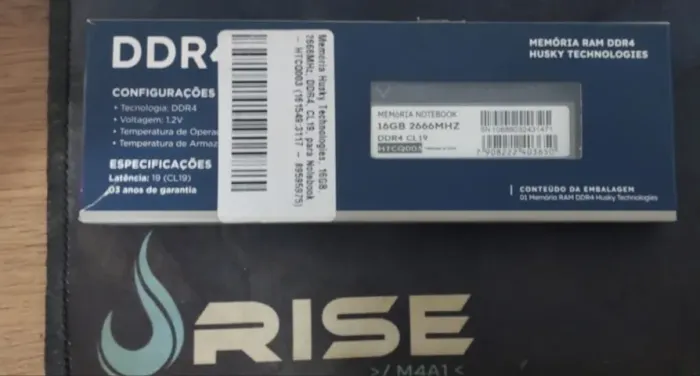 MEMORIA PARA NOTEBOOK HUSKY TECHNOLOGIES 16GB 2666MHZ DDR4 CL19 - HTCQ003