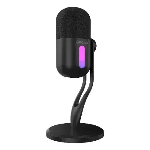 Microfone Gamer Condensador Pcyes Volini Black Ghost Vulcan Rgb Usb - Loja COimbra Entrega