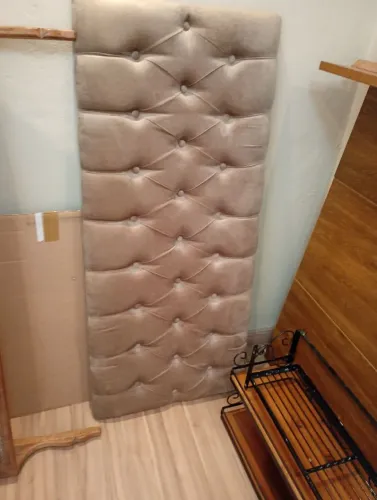 Cama box e  colchão  padrão novíssima + cabeceira de cama 