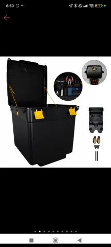 Baú 110 Litros/Suporte universal (Novo)