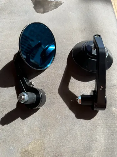 Retrovisor Ponta Guidão Universal Café Racer Bobber Novo Sem Uso