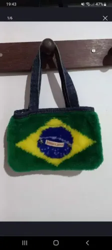Bolsa de mão bandeira do Brasil
