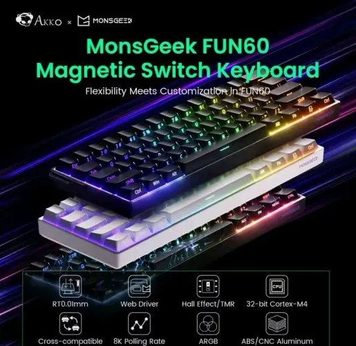 Teclado Magnético Akko Monsgeek Fun60 Pro