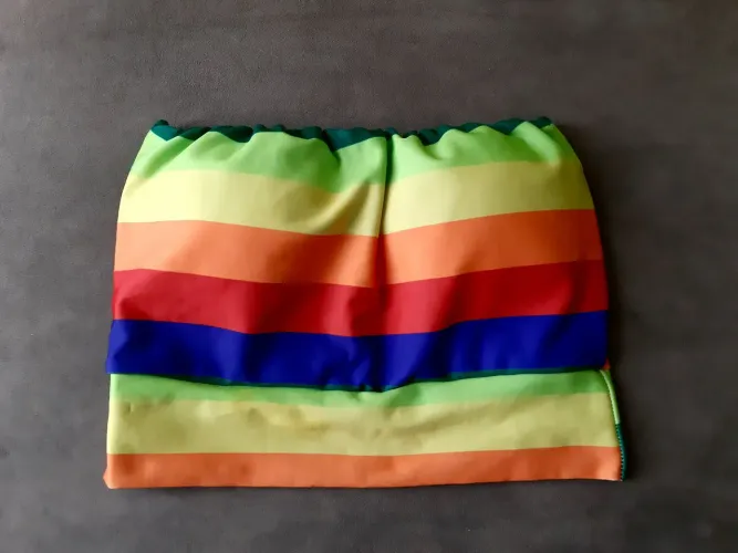 top cropped tomara que caia arco-íris