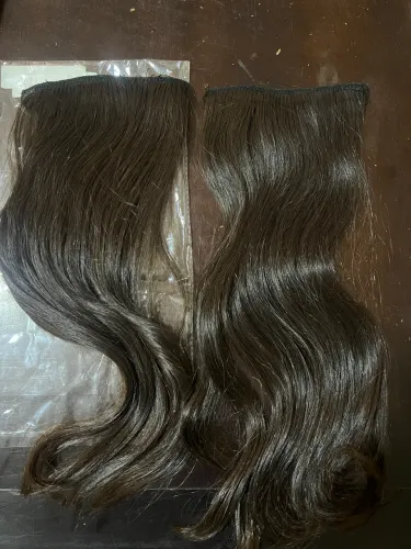 Aplique Tic tac cabelo humano natural castanho