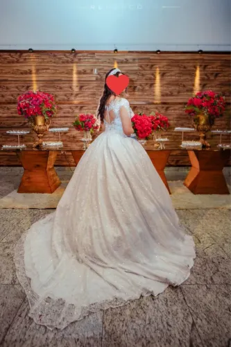 Vestido de noiva Princesa - Atelie Dayara Oliveira - Modelo Ana 