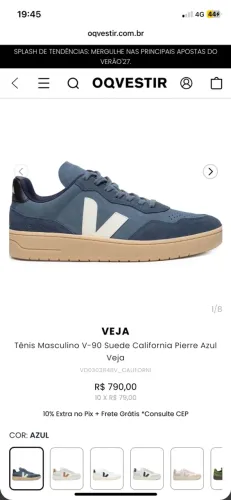 Tênis veja original TAM 41