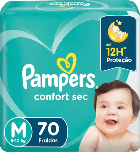 Pacote Fralda Pampers Confort Sec M