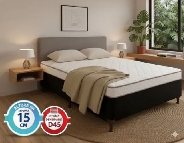 Cama Acoplada Casal com 15 cm de Espuma