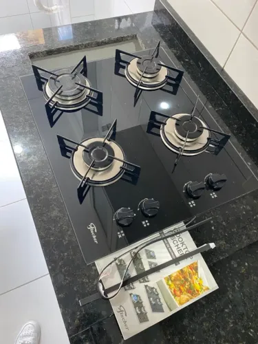 Cooktop Fischer 4 Bocas Preto - Excelente Estado | Apenas 8 Meses de Uso
