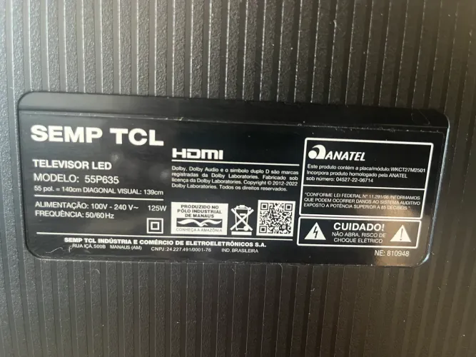 TV TCL 55 POLEGADAS