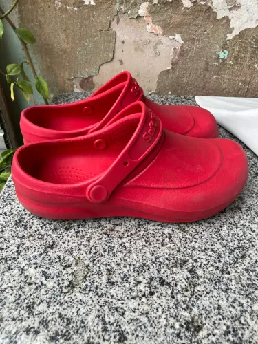 Sapato Antiderrapante em EVA Softworks modelo BB60 CA 27921 Vermelho, Tam 39/40
