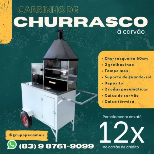 Carrinho de Churrasco/Espetinho Grande