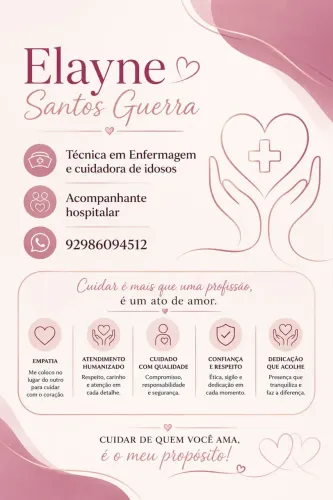 Precisando de cuidadora de idosos ou acompanhante hospitalar ? 