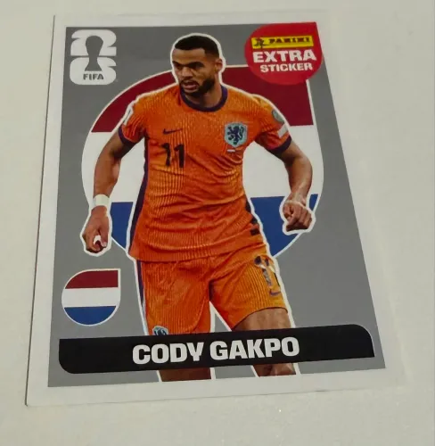 Figurinha Gakpo Legend lilás e prata copa 2026