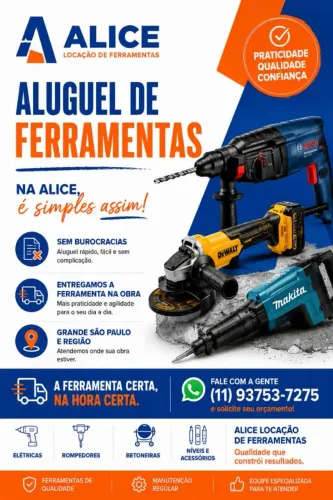 Aluguel de Ferramentas 
