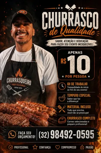 Churrasqueiro profissional