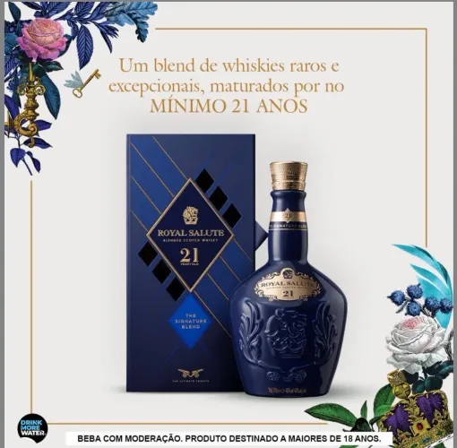  Famoso Royal Salute 21 anos 700 ml lacrado oportunidade