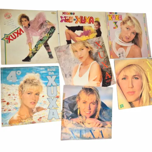 Coleção 7 LPs Xou da Xuxa, 1 ao 7 (originais ótimo estado)