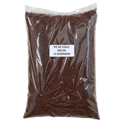Pó de Coco 400g 100% Orgânico Natural para Plantas e Jardinagem