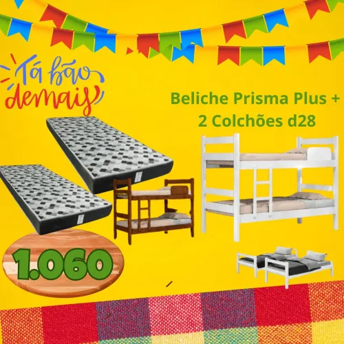 Beliche com colchão
