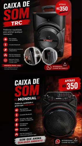 Caixa de som & Caixa de som TCR